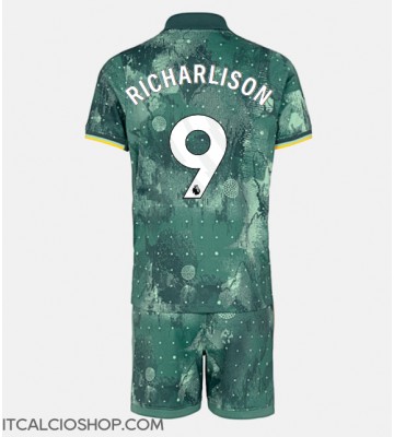 Tottenham Hotspur Richarlison #9 Terza Maglia Bambino 2024-25 Manica Corta (+ Pantaloni corti)